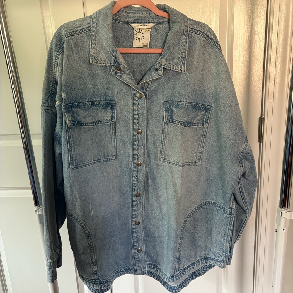 American Eagle Outfitters Blue Denim Jacket